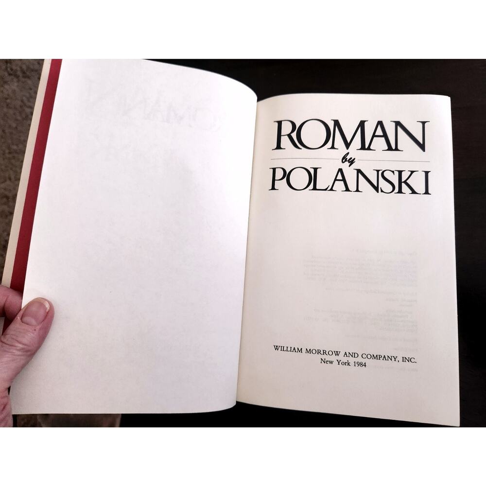 Roman Polanski Roman 1984 First Edition HC William Morrow No Dust Jack